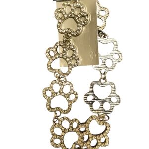 Paw Print Gold Bracelet